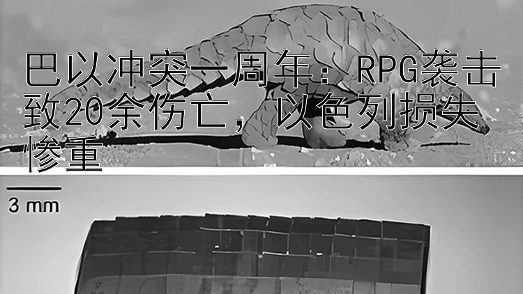 巴以冲突一周年：RPG袭击致20余伤亡 以色列损失惨重